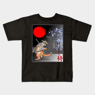 cat, Neko samurai Kids T-Shirt